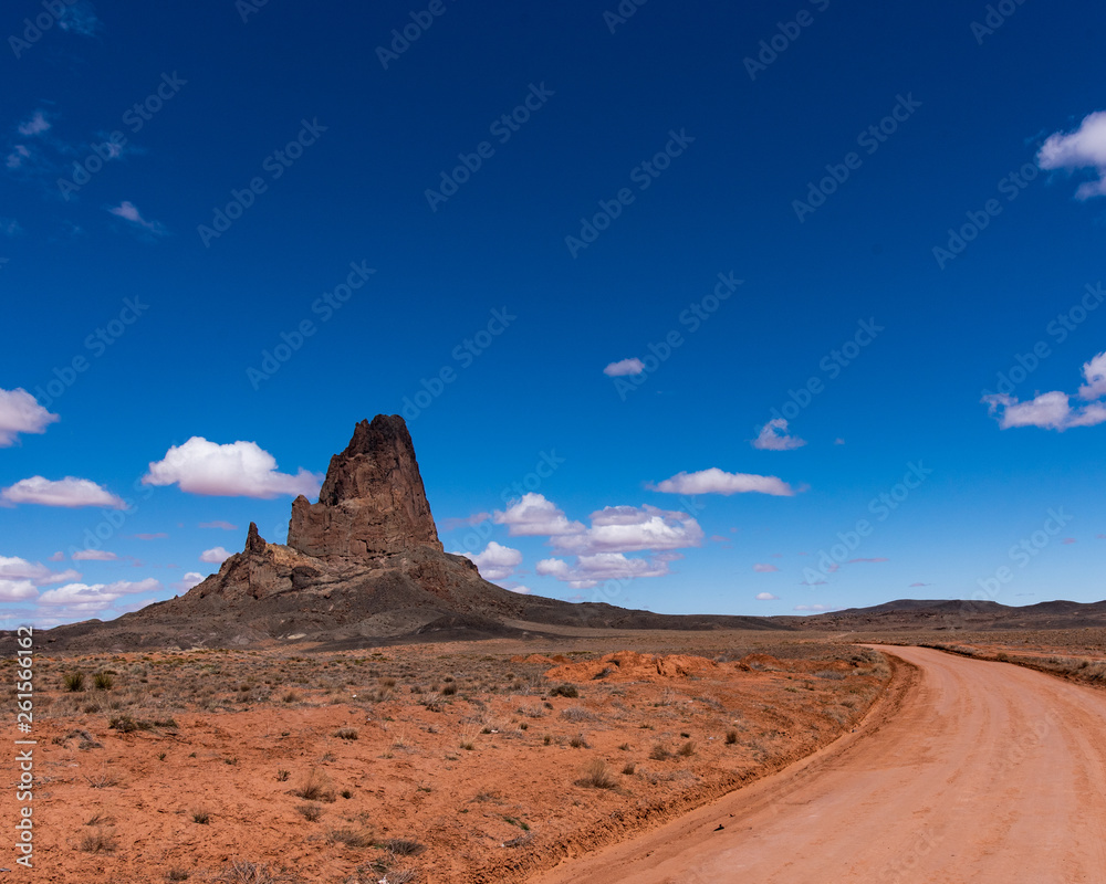 lanscape with sky and rock formation