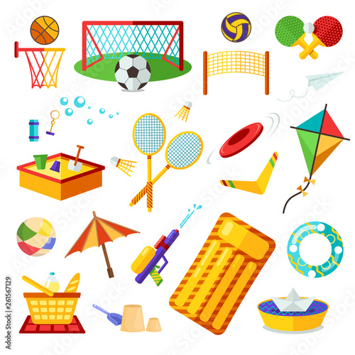 Summer holiday kids activity set