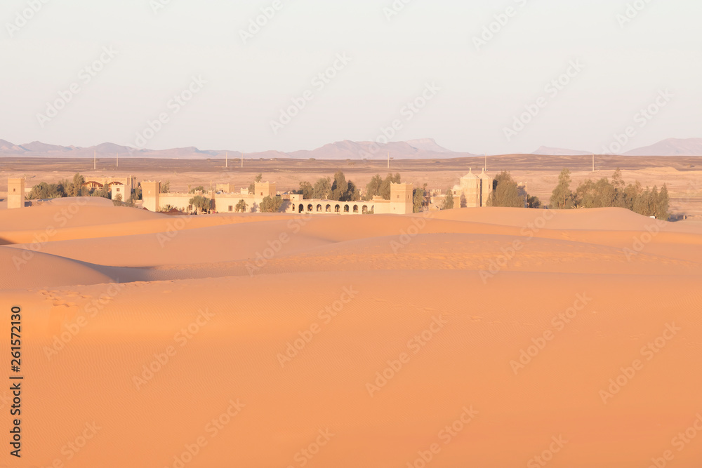Morocco, Merzouga, Erg Chebbi Dunes at Sunrise Morocco, Merzouga, Erg Chebbi Dunes at Sunrise