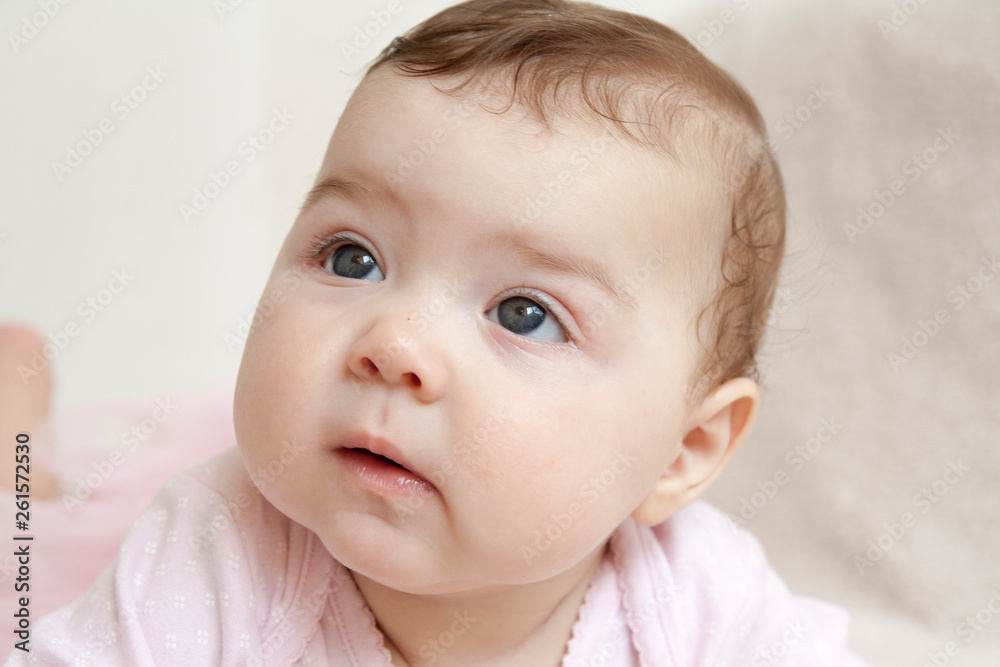 portrait of baby on a background portrait of baby on a background