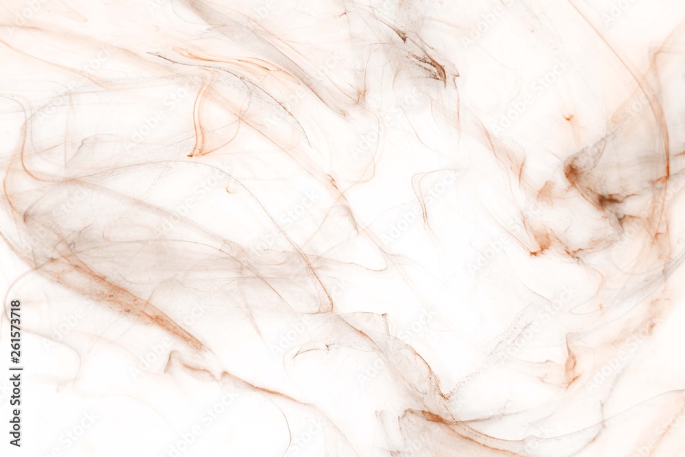 Isolated orange fog on the white background, smoky effect for photos and artworks. Overlay for photos.