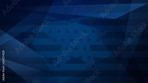 Independence day abstract background with elements of the american flag in red and blue colors