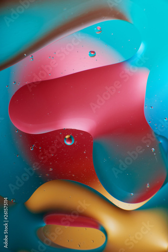 abstraction of oil drops on water