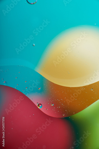 abstraction of oil drops on water