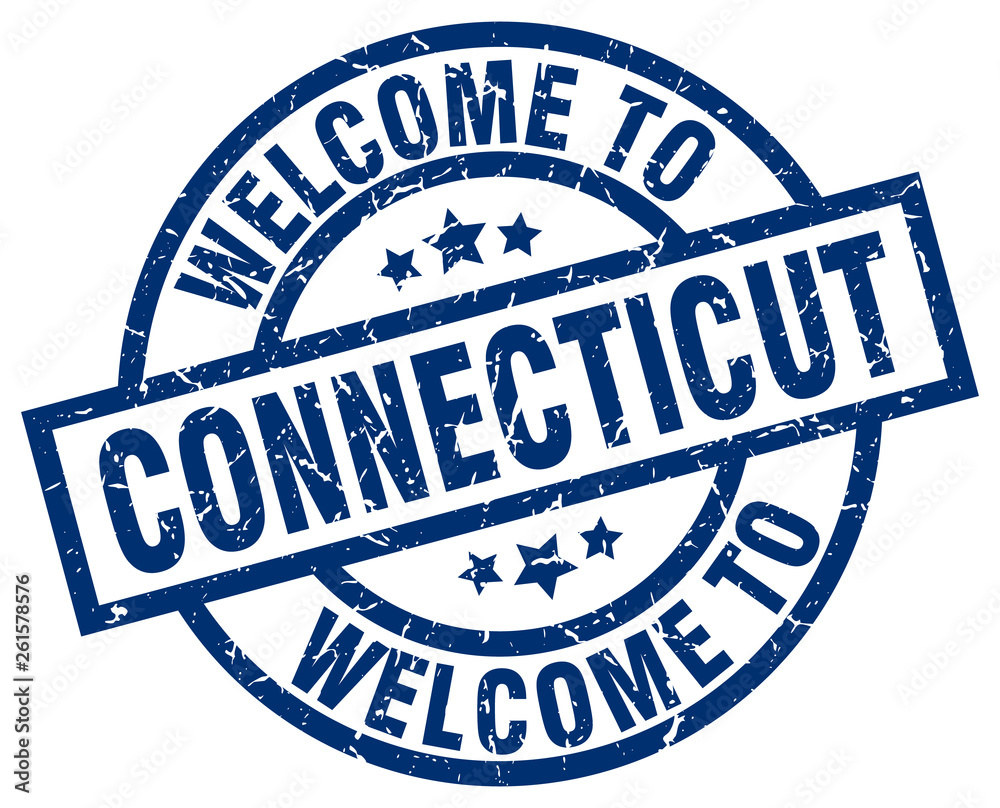 welcome to Connecticut blue stamp welcome to Connecticut blue stamp