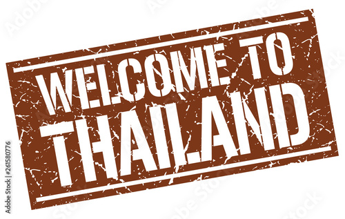 welcome to Thailand stamp