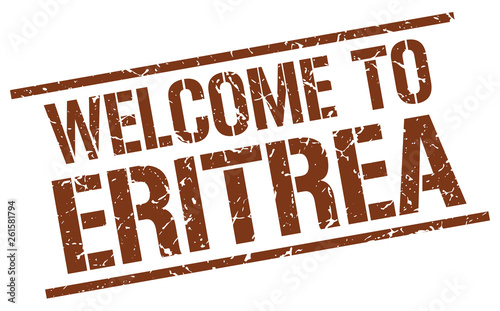 welcome to Eritrea stamp