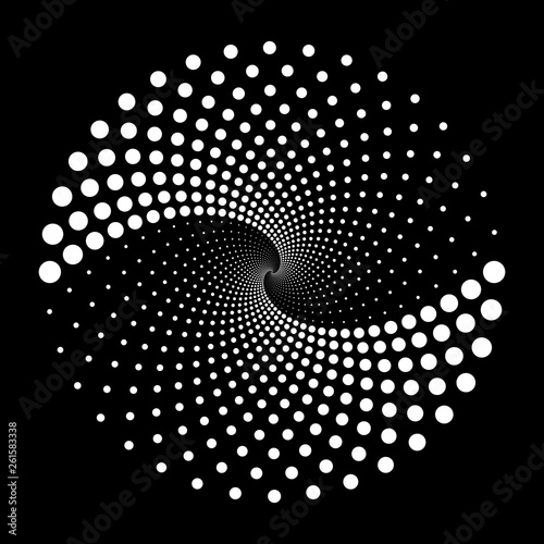 Design spiral dots backdrop