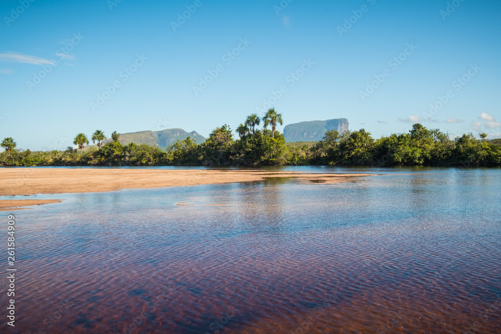 Mayupa island beach. Canaima National Park, Venezuela Mayupa island beach. Canaima National Park, Venezuela