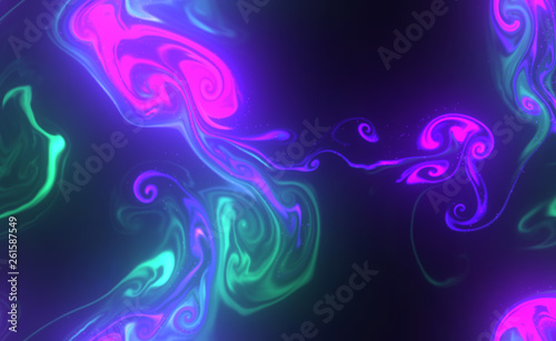Magic space texture, pattern, looks like colorful smoke © annats