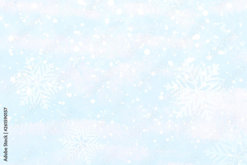 Starry night sky.Winter sky with falling snow, snowflake. Starry night sky.Winter sky with falling snow, snowflake.