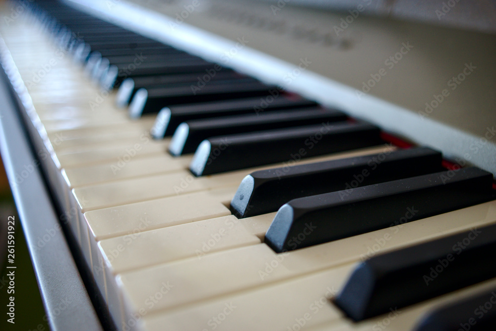 piano keyboard in perspective piano keyboard in perspective