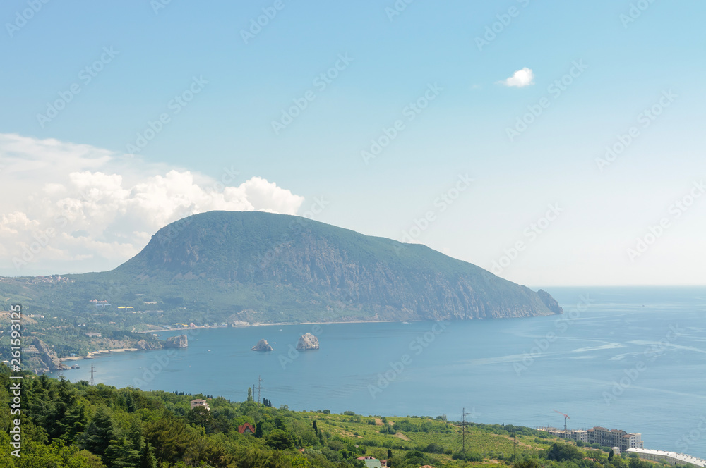 Naklejka premium Crimea. Medved mountain. Crimean landscapes.
