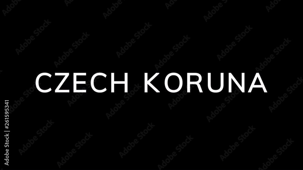 From the Glitch effect arises Currency name CZECH KORUNA. Then the TV turns off. Alpha channel Premultiplied - Matted with color black From the Glitch effect arises Currency name CZECH KORUNA. Then the TV turns off. Alpha channel Premultiplied - Matted with color black