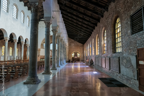 Inside the Church of San Giovanni Evangelista in Ravenna, Italy. © emiliano