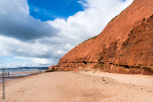 Cliff at Orcombe Point, Exmouth, Devon, UK