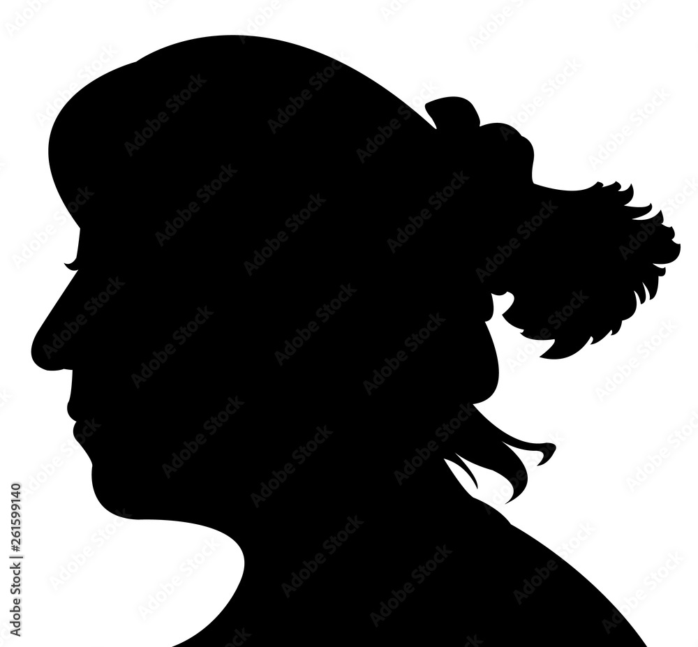 a woman head silhouette vector a woman head silhouette vector