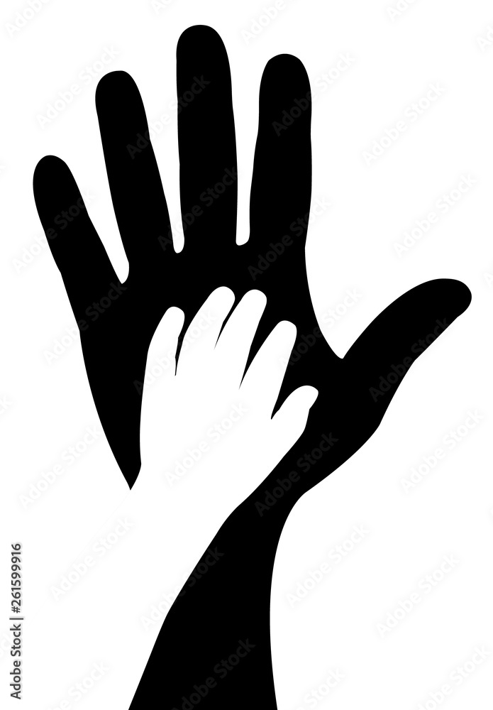 helping hands, silhouette vector helping hands, silhouette vector