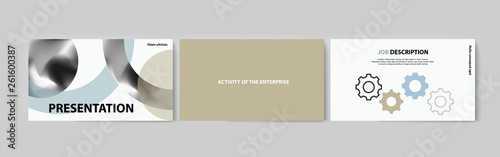 Set of brochures for marketing the promotion goods and services on market