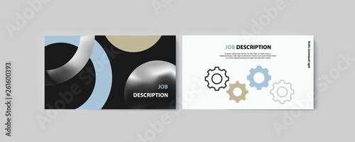 Set of brochures for marketing the promotion goods and services on market