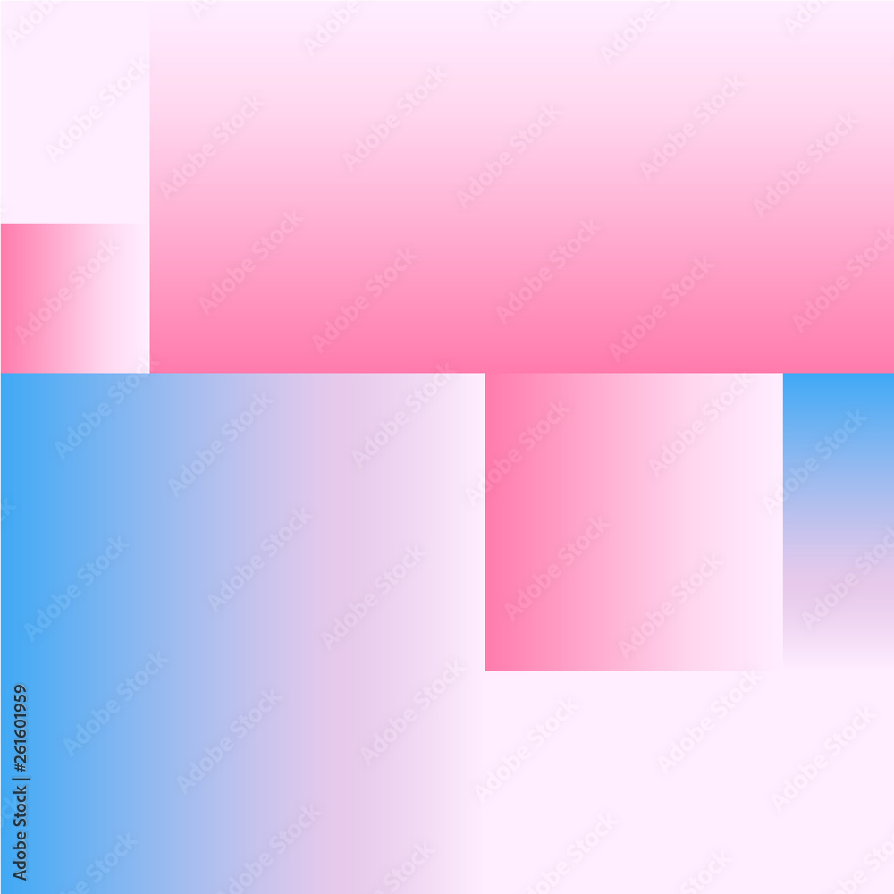 Fototapeta premium Vector Geometric Smooth blue pink gradient Background. Material Design
