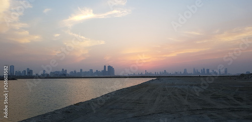 sunset on beach