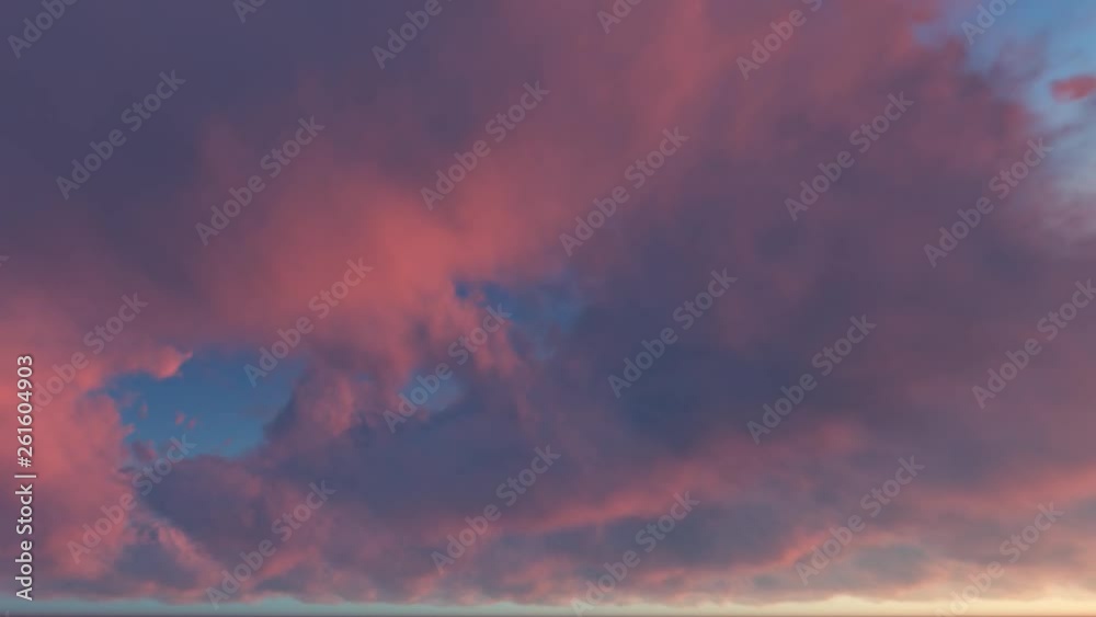 Blue sky with clouds, time lapse Blue sky with clouds, time lapse