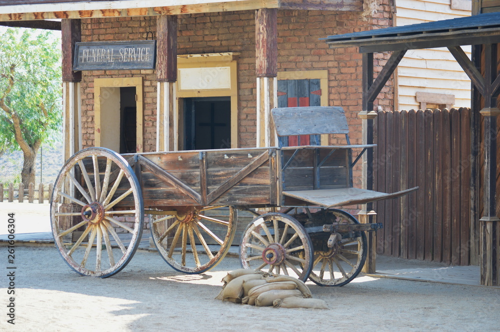 A film set of a town in far west