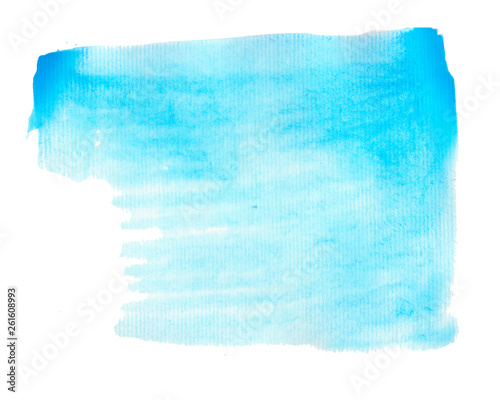 Abstract watercolor background in blue color