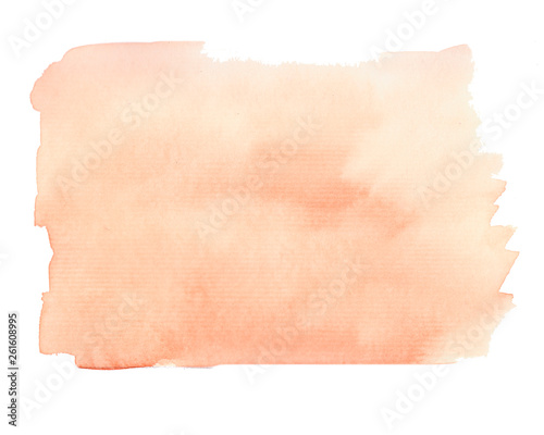 Watercolor abstract background in brown and orange colors