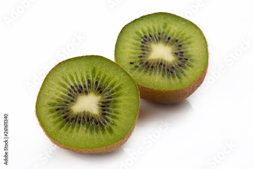 closeup of piece of kiwi