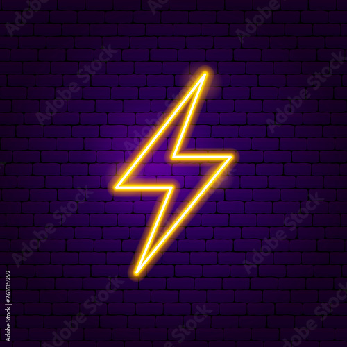 Lightning Neon Label