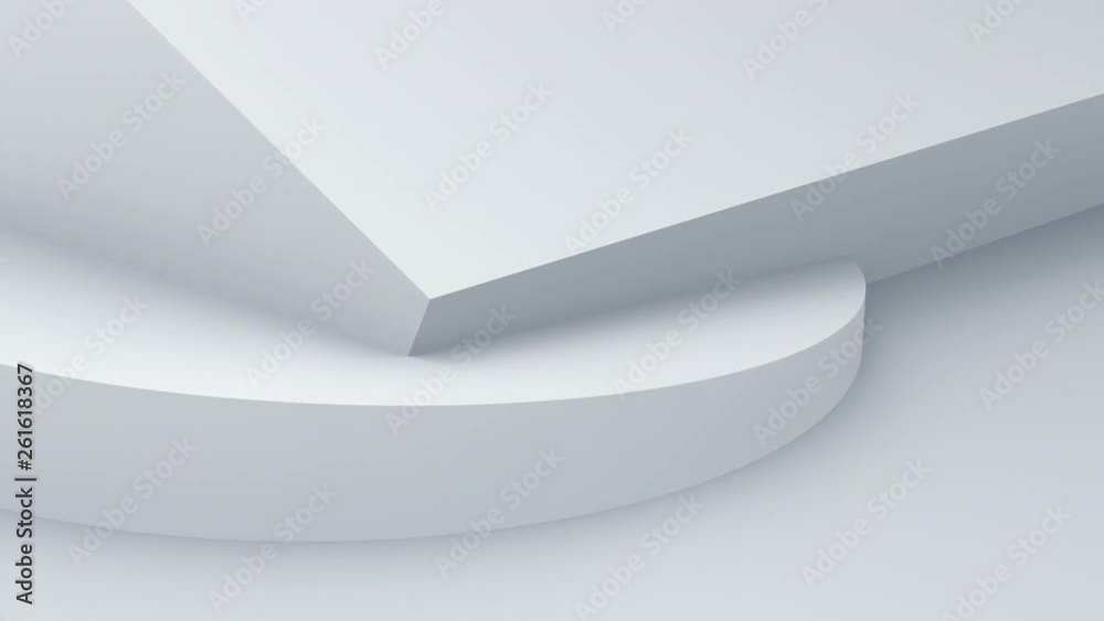 Abstract 3d render, background with moving geometric shapes, modern animation, motion design, 4k seamless looped video