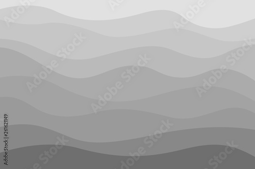 Waved pattern. Abstract texture with lines. Background with stripes and waves. Print for banners, posters, flyers and textiles. Black and white illustration for design