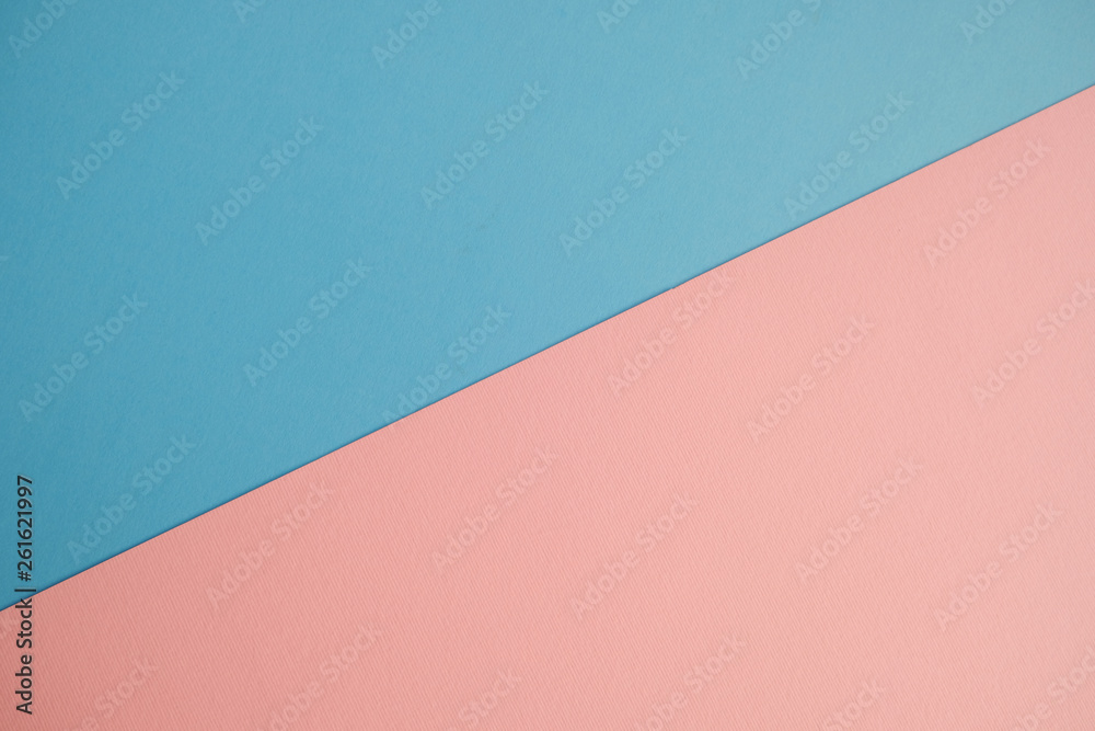 Abstract blue and pink paper graphic background 