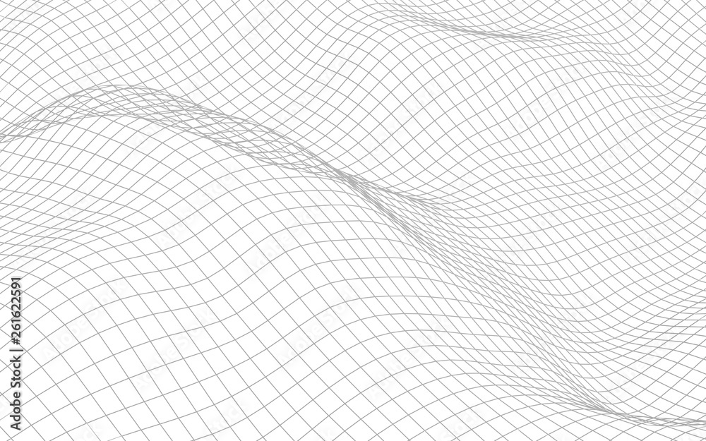 Abstract landscape on a white background. Cyberspace grid. hi tech network. 3d technology illustration Abstract landscape on a white background. Cyberspace grid. hi tech network. 3d technology illustration