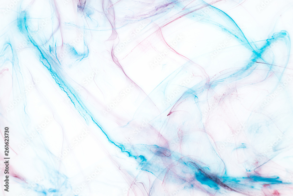 Colorful alcohol ink texture with abstract washes and paint stains on the white paper background. Colorful alcohol ink texture with abstract washes and paint stains on the white paper background.