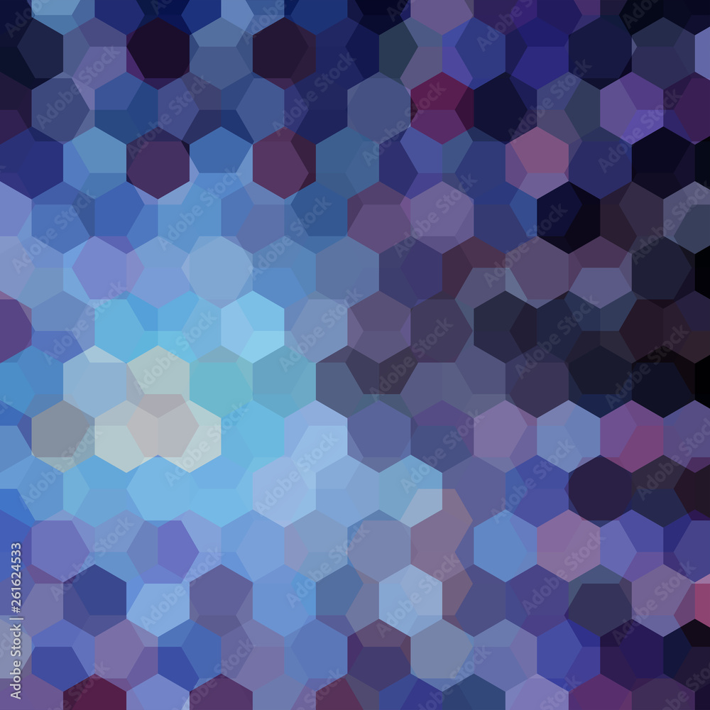Vector background with blue, purple hexagons. Can be used in cover design, book design, website background. Vector illustration Vector background with blue, purple hexagons. Can be used in cover design, book design, website background. Vector illustration