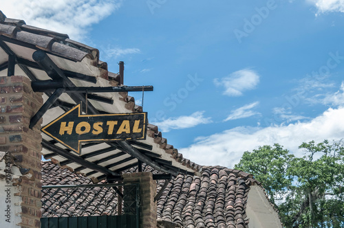 Naklejka hostal