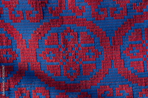 Cottage woolen blanket  from Romania  Bistrita Milas