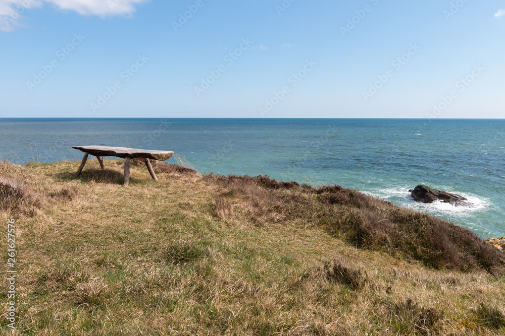 peaceful viewpoint looking out into the sea peaceful viewpoint looking out into the sea