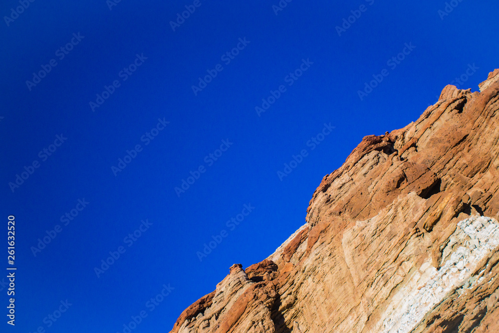 Diagonal Rock Cliff Face
