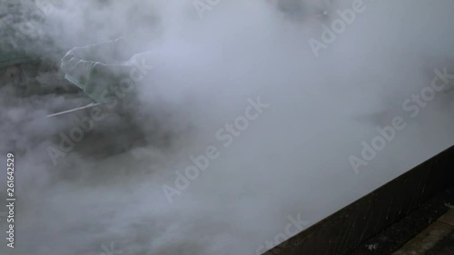 Amami Oshima, Japan - April 8, 2019: Sea salt processing in Amami Oshima, Kagoshima, Japan photo