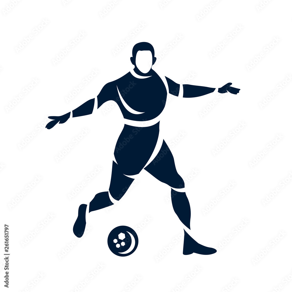 Football icon isolated on white background. modern symbol for graphic and web design.  illustration