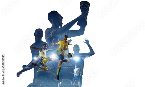 Abstract soccer theme - hottest match moments © Sergey Nivens