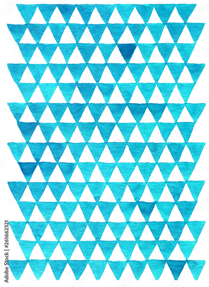 模様を描いた水彩画 模様を描いた水彩画