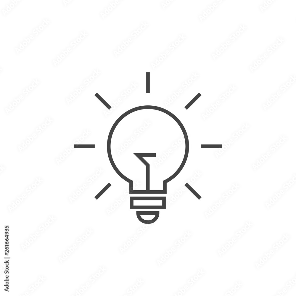 Lightbulb graphic design template vector isolated Lightbulb graphic design template vector isolated