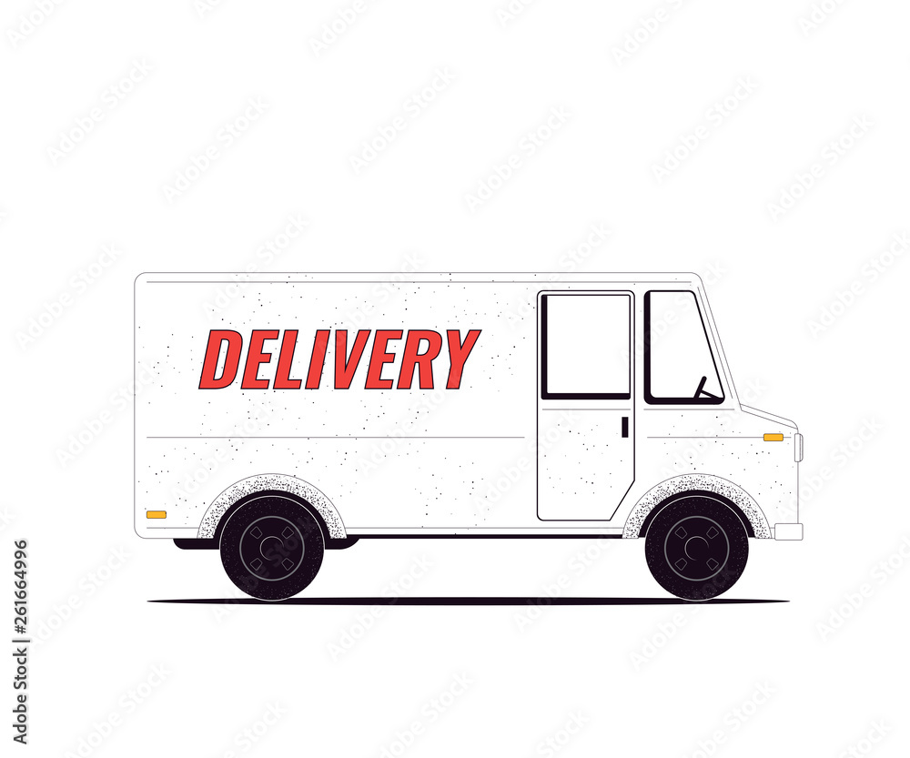 Delivery Truck isolates on a white background. Vector illustration Delivery Truck isolates on a white background. Vector illustration