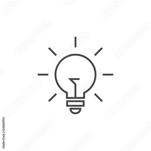 Lightbulb graphic design template vector isolated