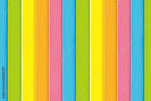 虹色の木の板の背景